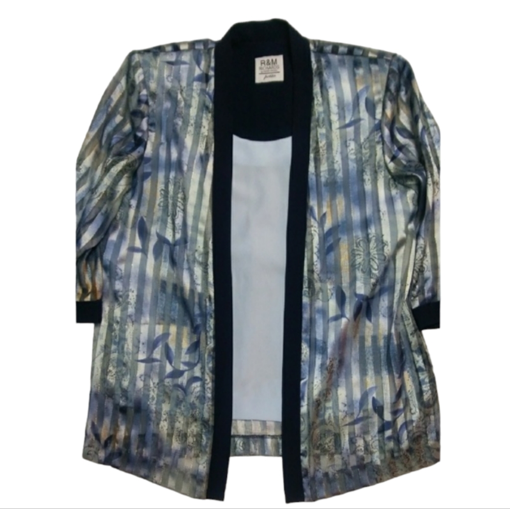 R&M RICHARD BLUE LAYERED TOP AND COVER UP WOMEN'S MP - Picture 1 of 7